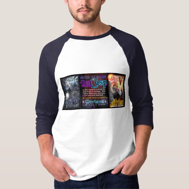 Valxart Zodiac Cusp Pisces Aries T-Shirt (Front)