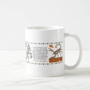 ValxArt Zodiac Scorpio Metal Monkey 1980 1920 Coffee Mug