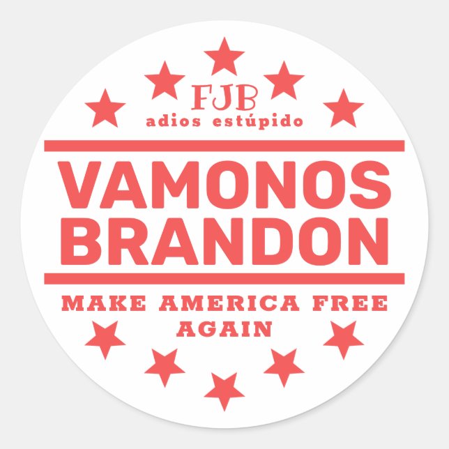 Vamonos Brandon II  Classic Round Sticker (Front)
