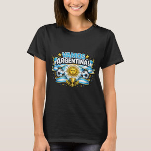 Vamos Argentina Patriotic Soccer Design Argentin T-Shirt