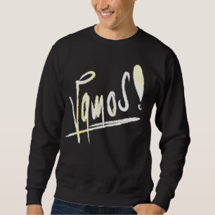 Vamos handwritten graffiti typography sweatshirt