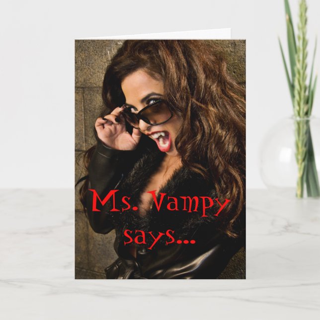 VAMP IT OUT! Greeting card (Front)