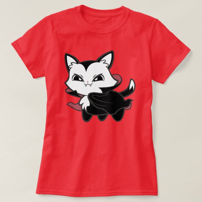 Vamp Kitty T-Shirt (Design Front)