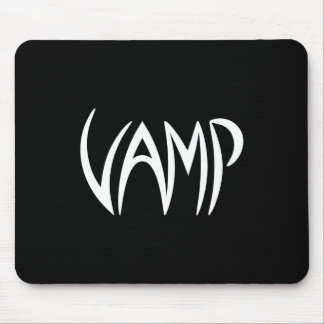 Vamp Text (Black/White) Version Mouse Pad