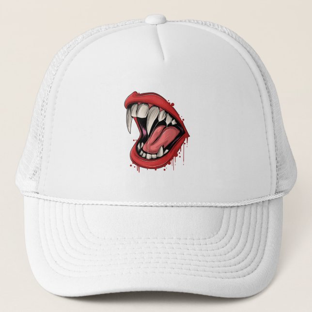 Vampaire bite trucker hat (Front)