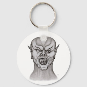 Vampir black and white design key ring