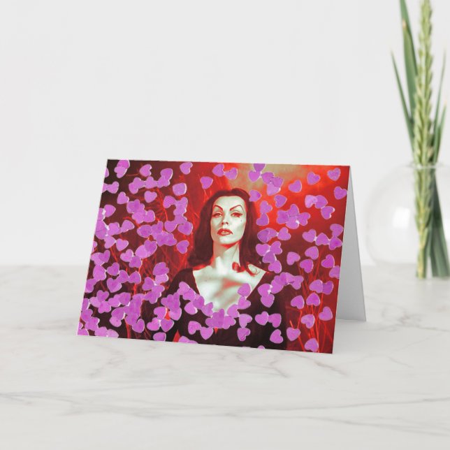 Vampira Valentine Holiday Card (Front)