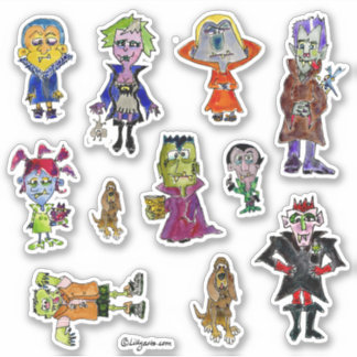 Vampire and Bloodhound Cartoon