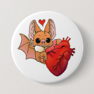 Vampire Bat 7.5 Cm Round Badge