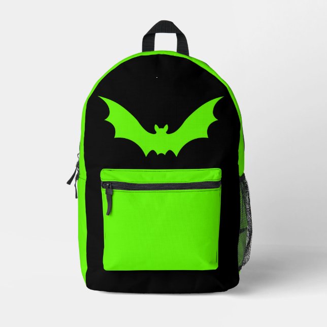 VAMPIRE BAT BACKPACK (BLACK GREEN) (Front)