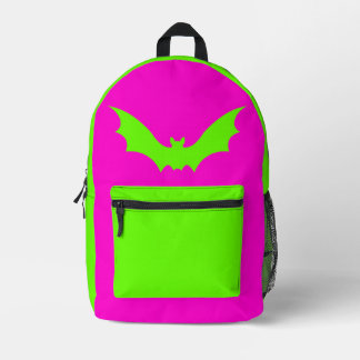VAMPIRE BAT BACKPACK (PINK GREEN)