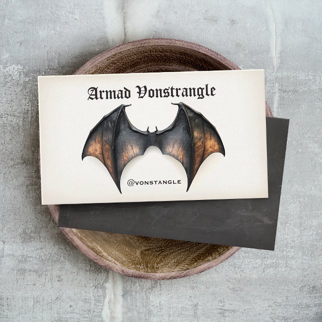Vampire Bat  Business Card (vampire bat wings business cards)