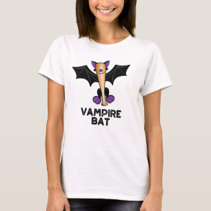 Vampire Bat Funny Baseball Pun  T-Shirt