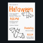Vampire Bat Halloween Party Invitation<br><div class="desc">Batty for Halloween? Invite your friends to hang out to celebrate with this funky hand drawn style party invitation.</div>