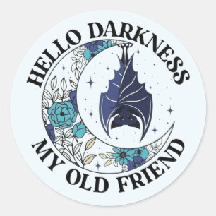 Vampire Bat Quarter Moon Stickers