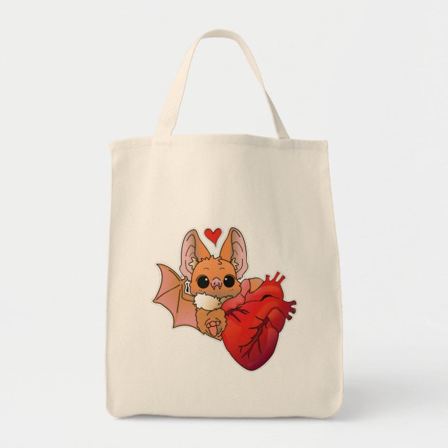Vampire Bat Tote Bag (Front)