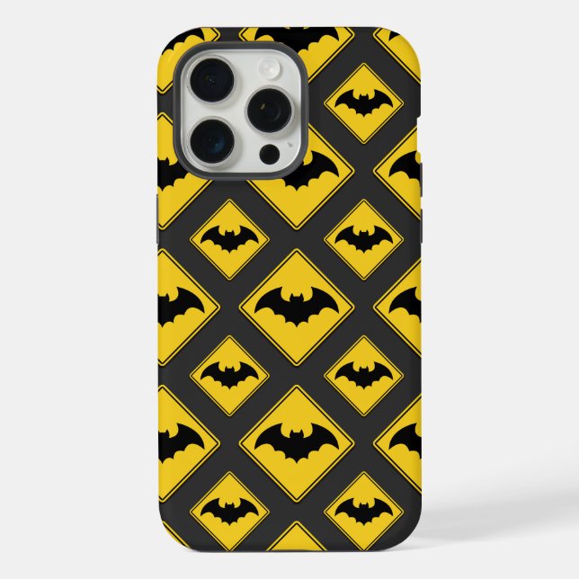 Vampire Bat Warning Halloween iPhone Case (Back)