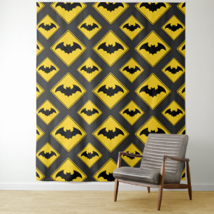Vampire Bat Warning Halloween Photo Backdrop Tapestry