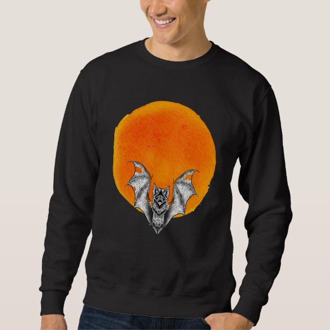 Vampire Bat With Full Moon Magic Sweatshirt (Front)
