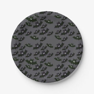 Vampire Bats - Halloween - Dessert Paper Plates