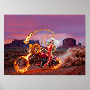VAMPIRE BIKER REBEL BABES POSTER