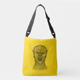 Vampire , Black and Yellow Design Crossbody Bag