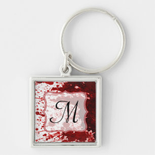 Vampire Blood Dripping Pool Crimson Red Key Chain