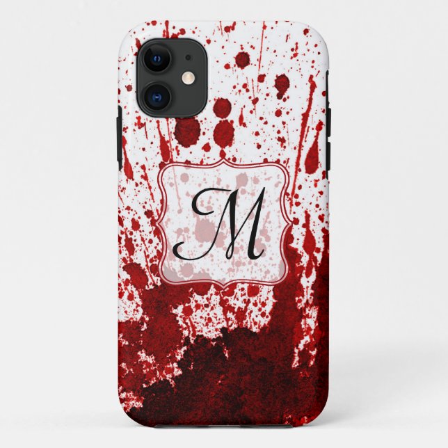 Vampire Blood Dripping Pool Monogram IPHONE 5 Case (Back)