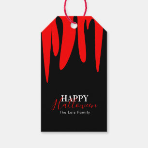 Vampire Blood Halloween Treat Bag Gift Tags