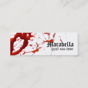 Vampire Bloody Skinny Business Card