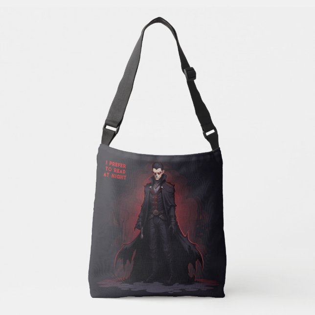 Vampire Book Club Dark Romance Novel Add Name Crossbody Bag (Front)