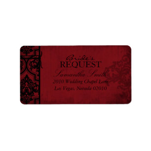 Vampire Bride Address Label B