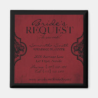 Vampire Bride Business Magnet