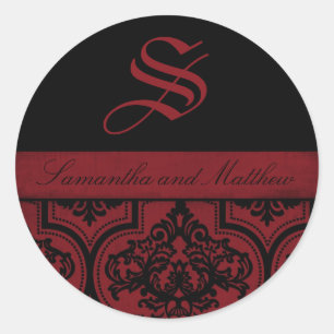 Vampire Bride Monogram Sticker C