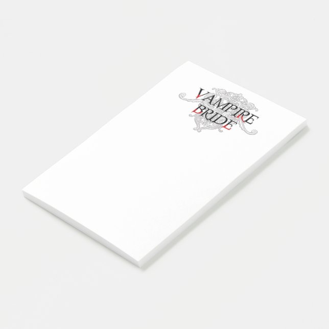 Vampire Bride Post-it Notes (Angled)