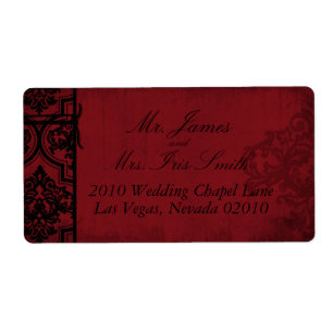 Vampire Bride Shipping Label B