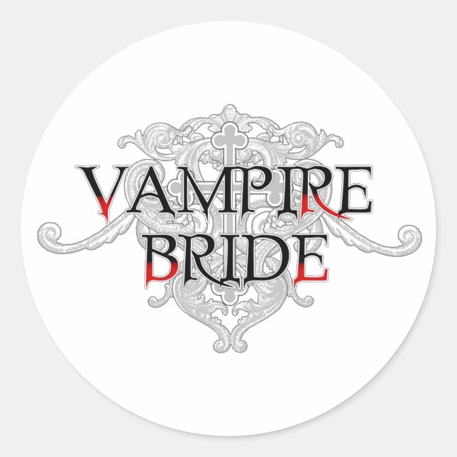 Vampire Bride Sticker (Front)