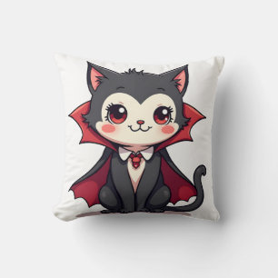 Vampire Cat � Cute Halloween Pet Tee Cushion