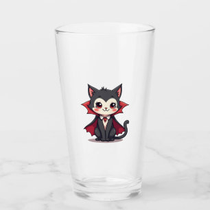 Vampire Cat � Cute Halloween Pet Tee Glass
