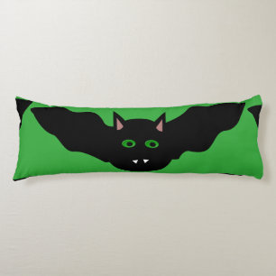 Vampire Cat Faced Bat Halloween Body Pillow