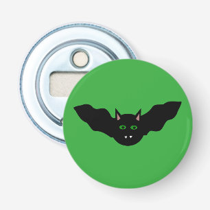 Vampire Cat Faced Bat Halloween Bottle Opener