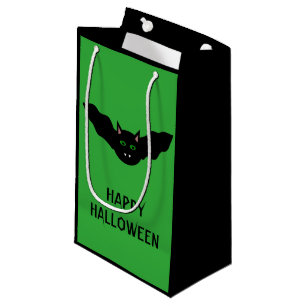 Vampire Cat Faced Bat Halloween Custom Gift Bag