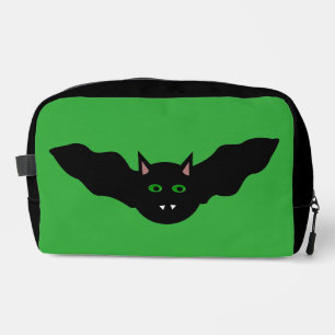 Vampire Cat Faced Bat Halloween Dopp Kit