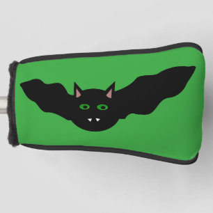 Vampire Cat Faced Bat Halloween Golf Putter Cover