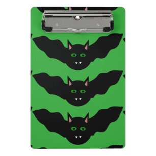 Vampire Cat Faced Bat Halloween Mini Clipboard