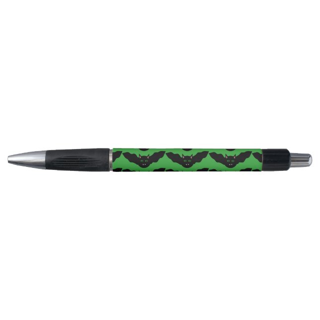 Vampire Cat Faced Bat Halloween Pen (Front)