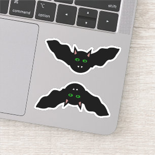 Vampire Cat Faced Bat Halloween Shaped
