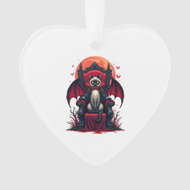 Vampire Cat Lord Ornament (Front)