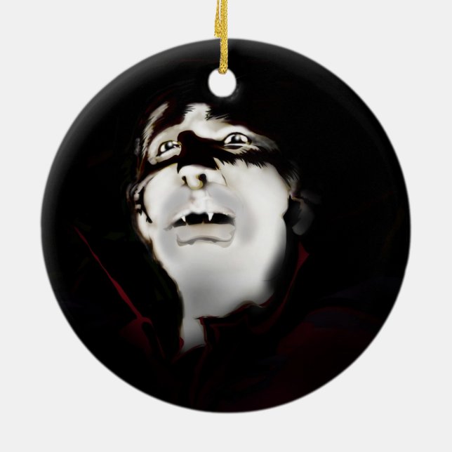 Vampire Ceramic Tree Decoration (Back)