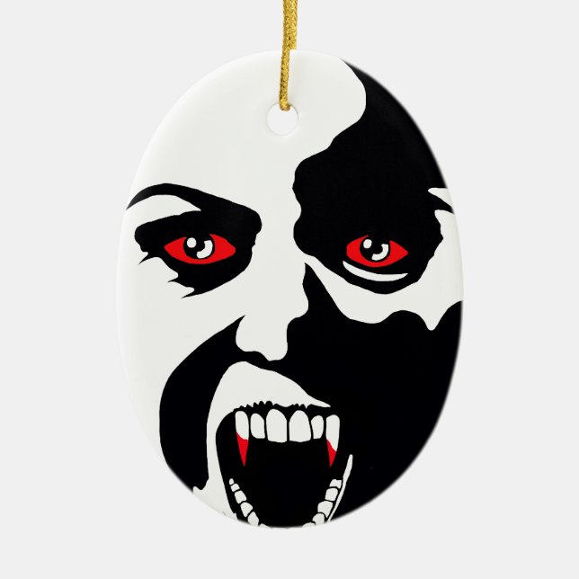 VAMPIRE CERAMIC TREE DECORATION (Front)